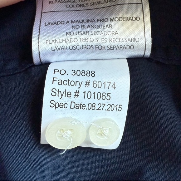 Bud Light NFL Button Down Men's long sleeve Large Antigua Navy Blue work Shirt - Picture 7 of 10